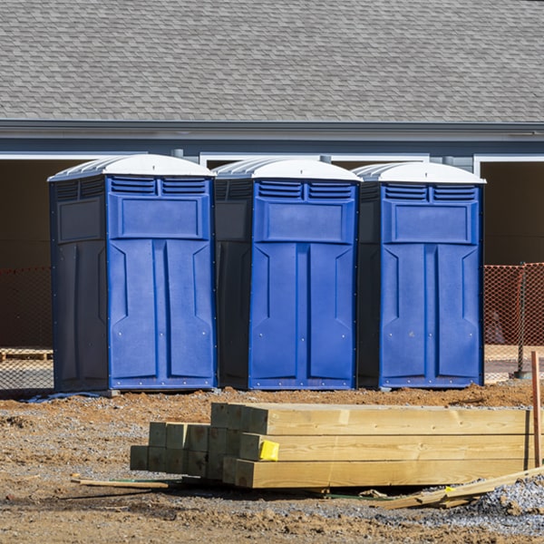 is there a specific order in which to place multiple portable toilets in Newberg Oregon